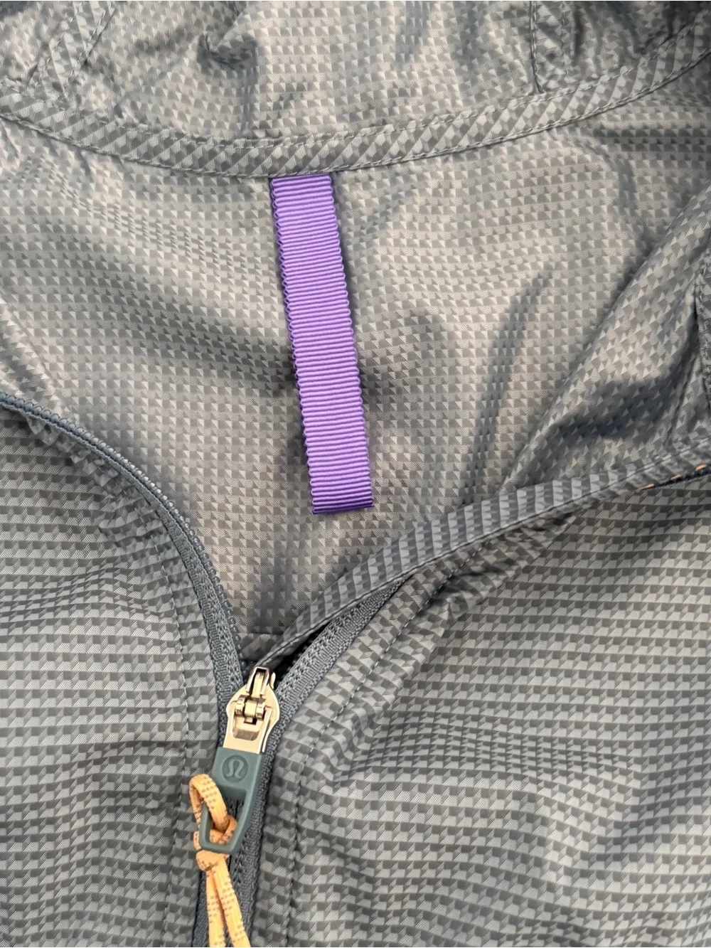 Lululemon Cinch-Back Half-Zip Hiking Pullover Utility Blue sz 6